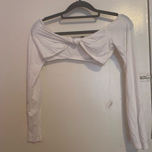 Naked Wardrobe knot front crop top